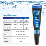 Arka PH/TDS/EC Messgerät